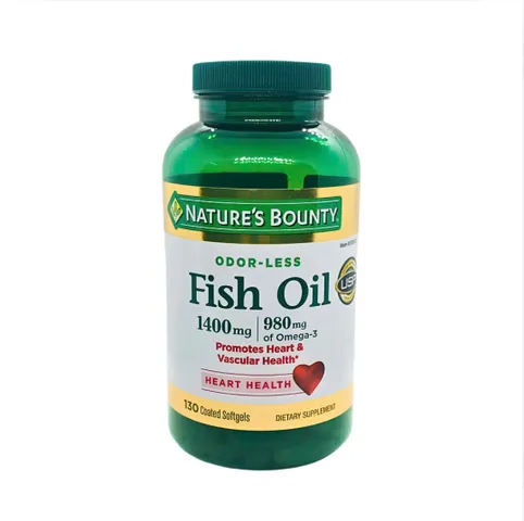 Viên uống dầu cá - Nature's Bounty Fish Oil 1400mg Omega-3 980mg (130 viên)