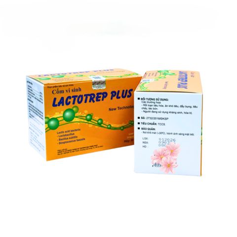Cốm Vi Sinh LACTOTREP PLUS - Hỗ Trợ Giảm Táo Bón, Tiêu Chảy, Rối Loạn Tiêu Hóa (Hộp 30 Gói)