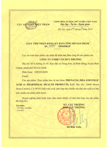 PRENATAL DHA & FOLIC ACID (dinh dưỡng cho mẹ bầu)
