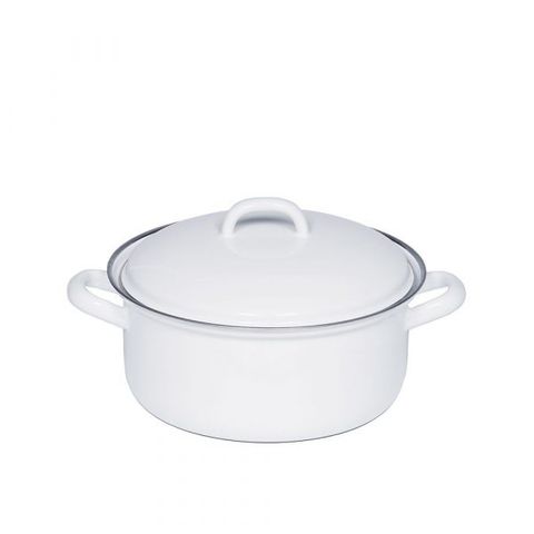 Nồi Dáng Thấp Kèm Nắp RIESS WEISS 0127-033 14cm 0.75L Trắng