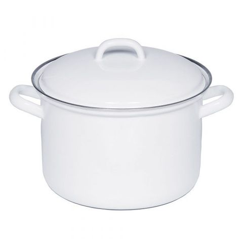 Nồi Dáng Cao Kèm Nắp RIESS WEISS 0125-033 22cm 4.5L Trắng