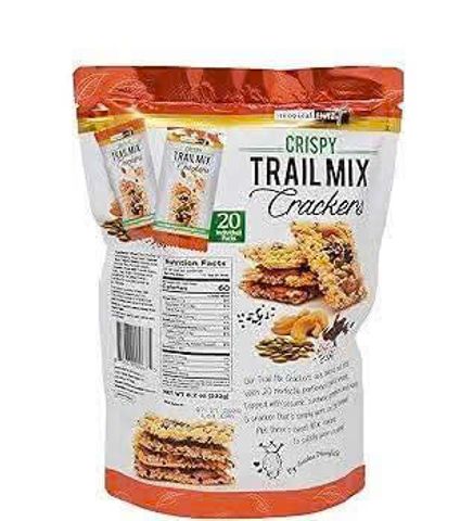 Bánh Crispy Trail Mix Crackers Tropical Fields Hỗn Hợp Hạt Và Trái Cây 394g