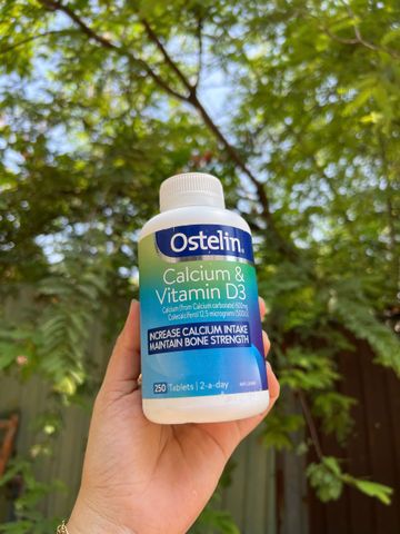 Viên uống bổ sung canxi cho bà bầu - Ostelin Calcium & Vitamin D3 250 viên hàng Úc