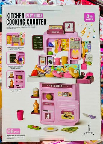 Đồ Chơi Nhà Bếp 68 Món Phụ Kiện Cho Trẻ Em Từ 3 Tuổi Trở Lên 688-262 Kitchen cooking counter play house