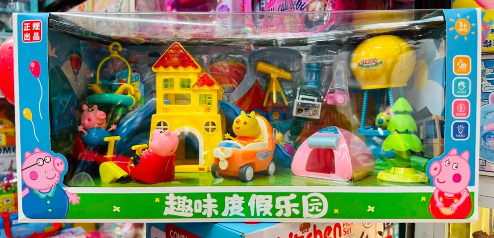 Peppa Pig Bộ Đồ Chơi Nhà Búp Bê Khu Vui Chơi Cắm Trại với Nhiều Phụ Kiện Khác cho Trẻ Em 7553
