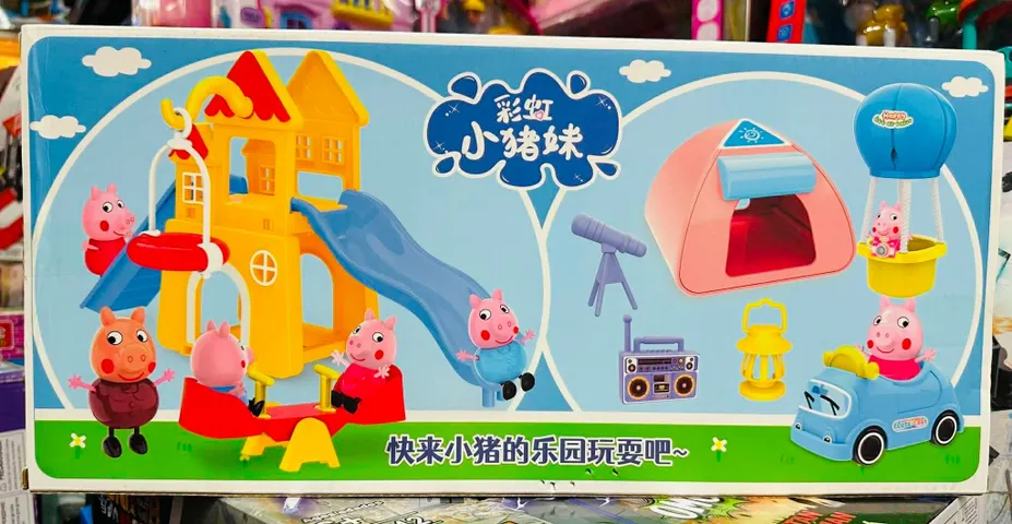 Peppa Pig Bộ Đồ Chơi Nhà Búp Bê Khu Vui Chơi Cắm Trại với Nhiều Phụ Kiện Khác cho Trẻ Em 7553
