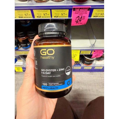 Hàu Go Oyster Plus ZinC - Tinh Chất Hàu, Tăng Cường Sức Khỏe Nam Giới, Tăng Số Lượng Và Chất Lượng Tinh Trùng