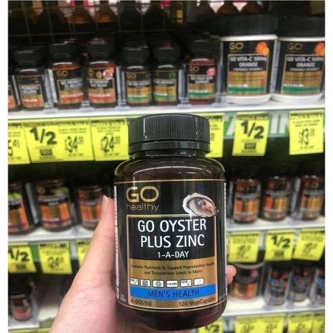 Hàu Go Oyster Plus ZinC - Tinh Chất Hàu, Tăng Cường Sức Khỏe Nam Giới, Tăng Số Lượng Và Chất Lượng Tinh Trùng