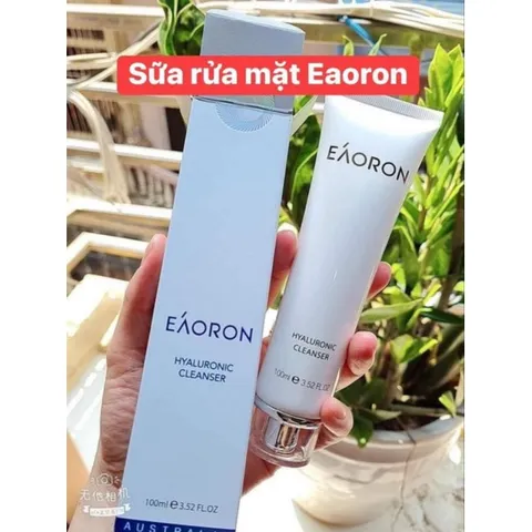 SỮA RỬA MẶT TRẮNG SÁNG DA EAORON HYALURONIC CLEANSER 100ML hàng nội địa úc