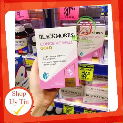 Viên Uống Tăng Khả Năng Thụ Thai - Bổ Trứng Blackmores Conceive Well Gold Của Úc (56 Viên) 🔥NEW🔥