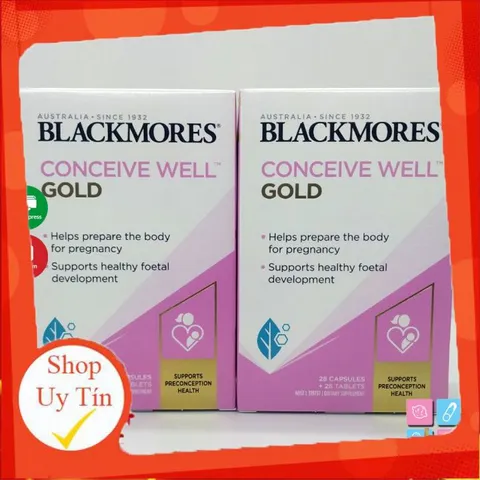 Viên Uống Tăng Khả Năng Thụ Thai - Bổ Trứng Blackmores Conceive Well Gold Của Úc (56 Viên) 🔥NEW🔥