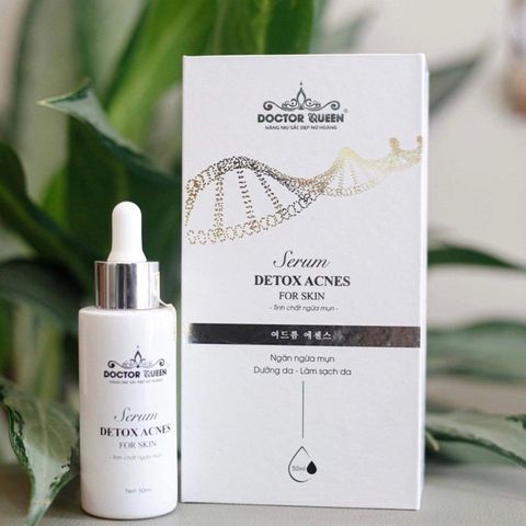 (Mẫu mới đổi tên) DETOX MỤN DOCTOR QUEEN (Ngừa các loại mụn,thâm,đào thải phục hồi tái tạo da,da yếu, giãn mao mạch)