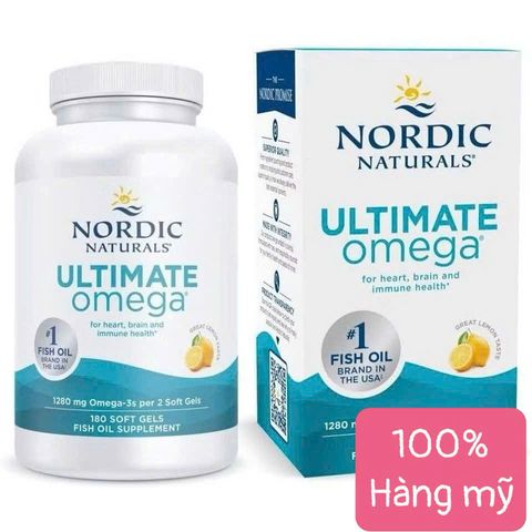 100% hàng mỹ – Nordic Naturals Ultimate Omega 60 viên 1280 mg  hỗ trợ tim mạch, não bộ và miễn dịch nordic naturals omega 3
