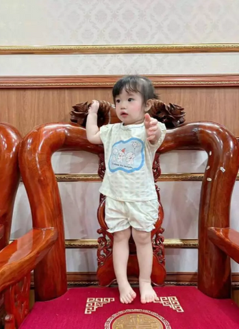 Set bộ bé gái gấu thỏ hoa nhí kẻ cute đáng yêu dễ thương tay bồng xinh xắn phong cách hàn quốc mùa hè kèm ảnh thật
