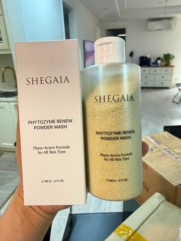 Bột rửa mặt Shegaia Phytozyme Renew Powder Wash sạch sâu, giảm bã nhờn 60g [hàng nhập khẩu]