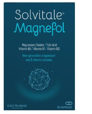 Solvitale Magnefol - Viên uống bổ sung Magie hữu cơ Châu Âu hỗ trợ thần kinh, giấc ngủ và cơ bắp