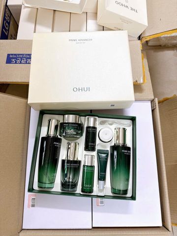Set OHUI Xanh Prime Advancer Căng Bóng Và Trẻ Hóa Da 8 sản phẩm