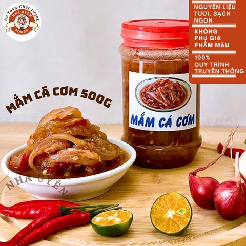 mắm cá cơm Châu Đốc, ủ bằng đường thốt nốt, truyền thống đậm đà hương vị quê LỌ 500G,đơn 800k tặng quà trực tiếp