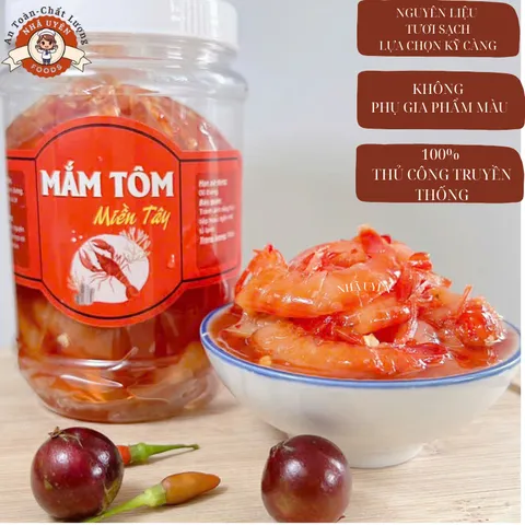 mắm tép bạc thiên nhiên 500g,ủ bằng đường thốt nốt,thơm ngon,sạch sẽ,chuẩn vị miền tây