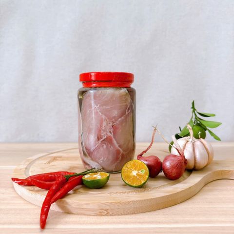 Mắm Cá Thu Ngâm Dầu - Hủ 600g - Đặc Sản Châu Đốc An Giang,đơn 800k tặng quà trực tiếp