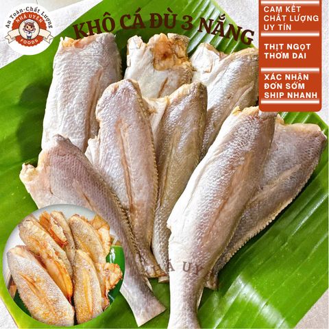 Hỏa tốc-HCM.Khô cá đù 1 nắng,5-8 CON,đặc sản cần giờ,không mặn thịt thơm dai ngọt,