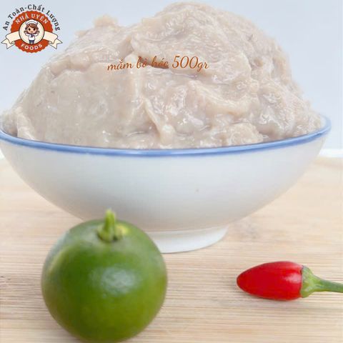 mắm bò hóc xay 500gr, dùng để chế biến các món lẩu,bún mắm, đơn 800k tặng quà
