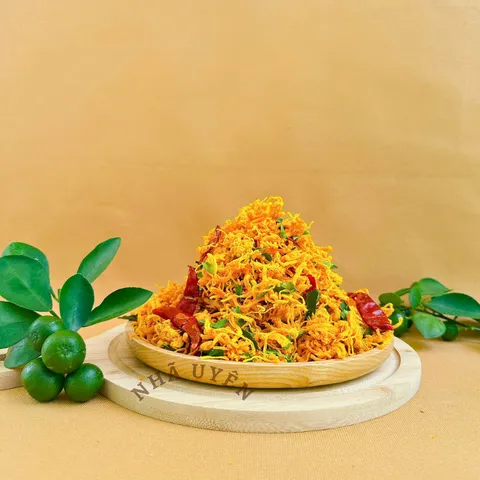 Khô gà lá chanh đặc sản, tươi ngon, đậm đà, hấp dẫn, đơn 800k tặng quà