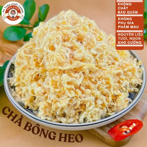 Chà bông heo hảo hạng mềm tơi, thơm ngon, vị mặn ngọt hài hòa, đơn 800k tặng quà