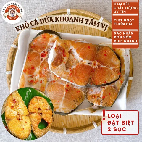 Hỏa tốc-HCM .Khô Cá Dứa 1 Nắng Cần Giờ Dạng Khoanh Chuẩn 2 Sọc,không mặn