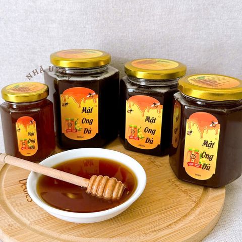Mật ong dú nguyên chất Không pha đường,Ong lấy mật 100% từ hoa tự nhiên tăng đề kháng,đơn 700k tặng quà trực tiếp