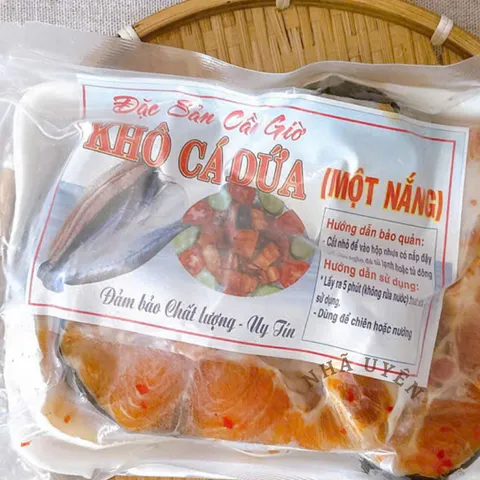 Hỏa tốc-HCM .Khô Cá Dứa 1 Nắng Cần Giờ Dạng Khoanh Chuẩn 2 Sọc,không mặn