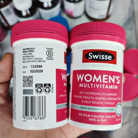 Vitamin Tổng Hợp cho Nữ Giới Từ 18 - 50 Tuổi Swisse Ultivite Women's Multivitamin - S/P Chuẩn Úc