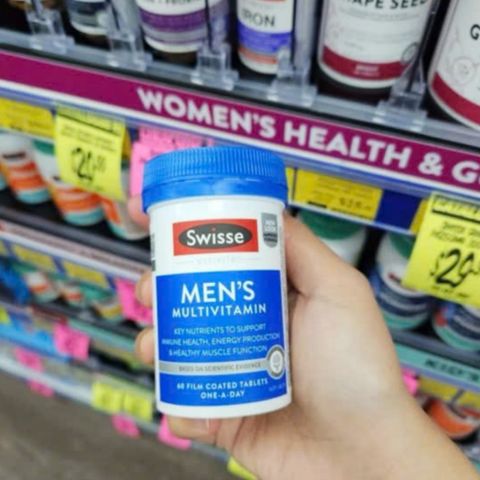 Vitamin Tổng Hợp cho Nam Giới Từ 18 - 50 Tuổi Swisse Ultivite Men's Multivitamin - S/P Chuẩn Úc