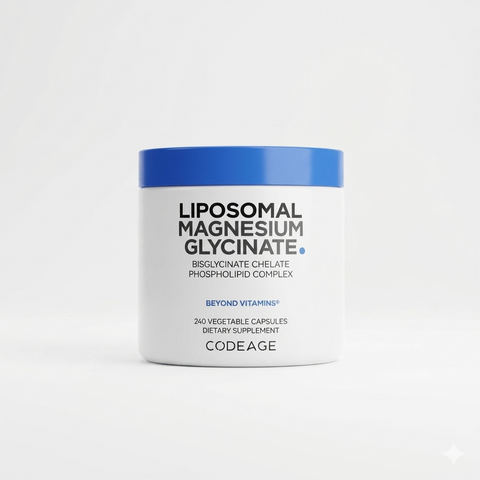 Codeage Viên Uống Liposomal Magnesium Magie Glycinate Hữu Cơ Hỗ Trợ Cơ, Thần Kinh Và Hệ Thần Kinh 240 Viên