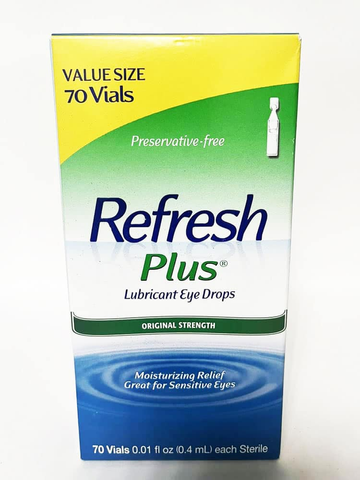 Nước nhỏ mắt Refresh nhập khẩu Mỹ Refresh Plus Lubricant Eye Drops 70 Vials