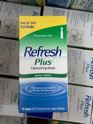 Nước nhỏ mắt Refresh nhập khẩu Mỹ Refresh Plus Lubricant Eye Drops 70 Vials