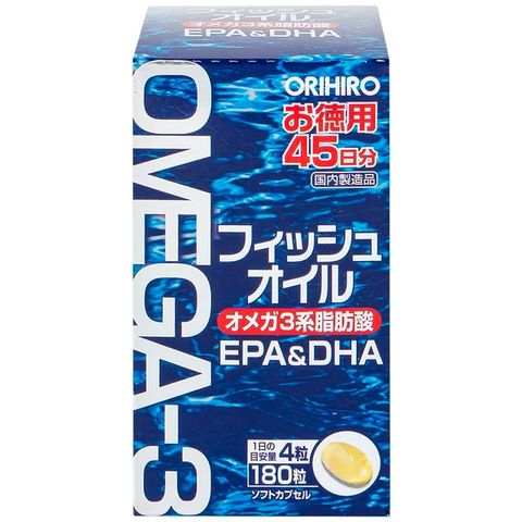 Viên uống hỗ trợ cho não bộ và thị lực Orihiro Fish Oil (180 viên)