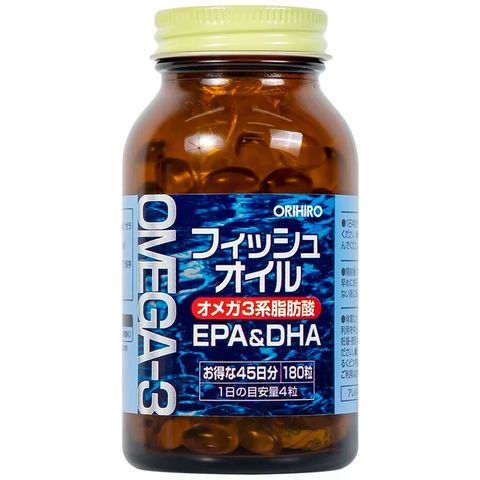 Viên uống hỗ trợ cho não bộ và thị lực Orihiro Fish Oil (180 viên)