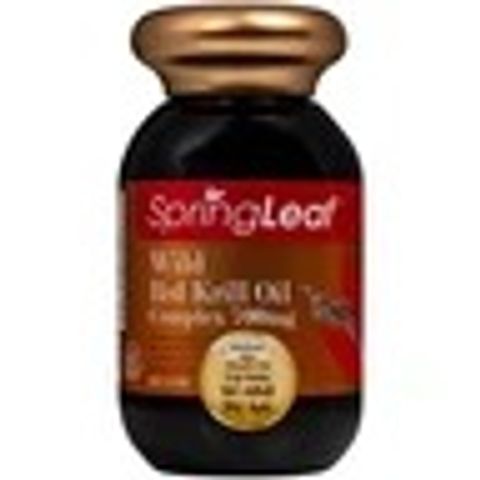 Viên uống bổ sung DHA, EPA cho cơ thể, hỗ trợ cải thiện trí nhớ và thị lực Spring Leaf Wild Red Krill Oil Complex 700mg (Lọ 60 viên)