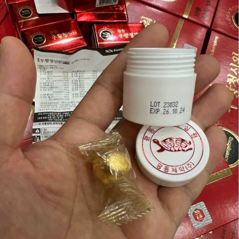 [ Dùng Thử ] An Cung Ngưu Hoàng Hàn Quốc Kwangdong Đỏ 10 Viên Hỗ Trợ Phòng Tai Biến, Đột Quỵ