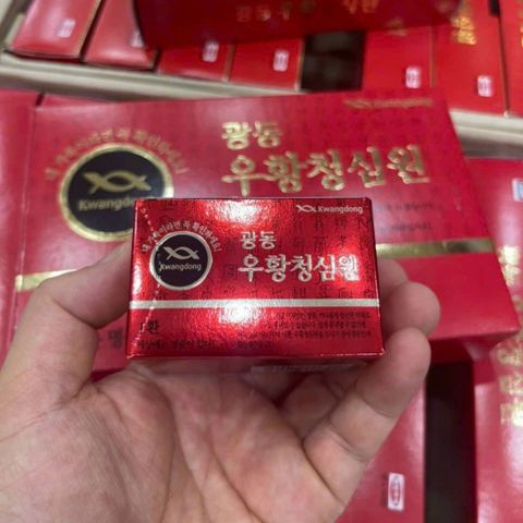 [ Dùng Thử ] An Cung Ngưu Hoàng Hàn Quốc Kwangdong Đỏ 10 Viên Hỗ Trợ Phòng Tai Biến, Đột Quỵ