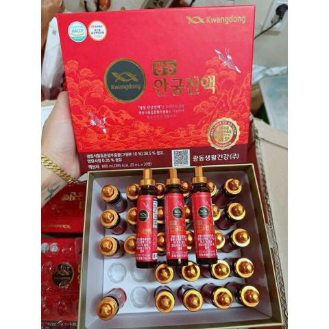 An Cung Ngưu Kwangdong Angung Jinaek 30 Lọ x 20ml Hỗ Trợ Hoạt Huyết Lưu Thông Máu