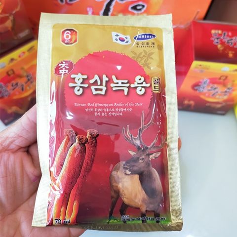 Nước Hồng Sâm Nhung Hươu Kwanghwa Hàn Quốc Hộp 30 Gói x 70ml Hỗ Trợ Bồi Bổ Cơ Thể