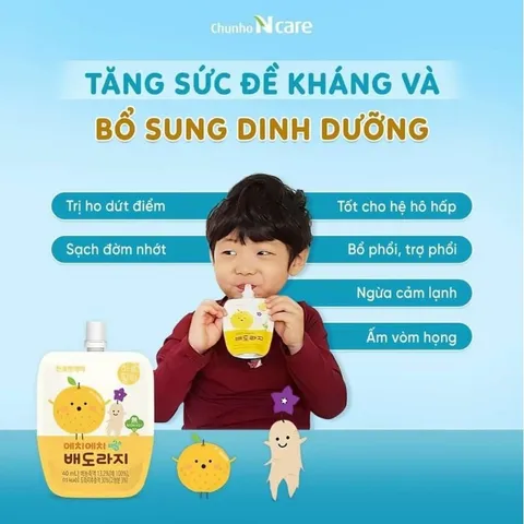 Nước Ép Lê Hoa Chuông Thượng Hạng Chunho Hàn Quốc Cho Trẻ Em