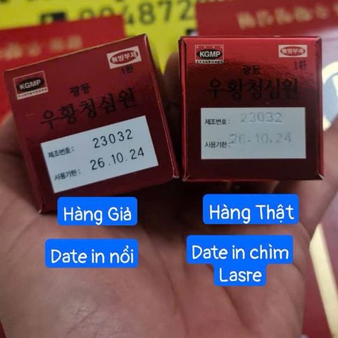 Kwangdong Bienbang Woohwang chung sim won Hộp 10 Viên Hàn Quốc