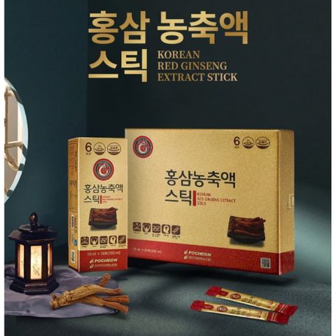 Tinh Chất Sâm Cô Đặc Korean Red Ginseng Extract Stick Ginsenoside Rg1 + Rb1 + Rg3 đạt 7mg/g