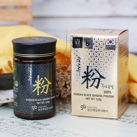 Bột Cao Hắc Sâm Lên Men Geumheuk Hàn Quốc Hộp 110g Chứa Saponin Rg3, Rg5, Rk1