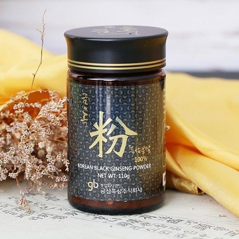 Bột Cao Hắc Sâm Lên Men Geumheuk Hàn Quốc Hộp 110g Chứa Saponin Rg3, Rg5, Rk1