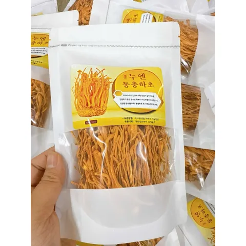 Nấm Đông Trùng Hạ Thảo Hang Quốc Sấy Thăng Hoa Túi 50g