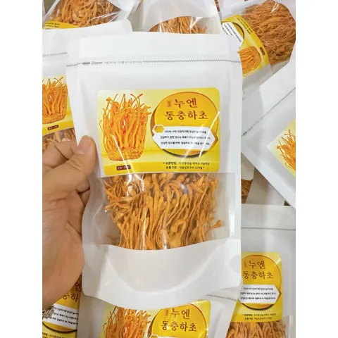 Nấm Đông Trùng Hạ Thảo Hang Quốc Sấy Thăng Hoa Túi 50g